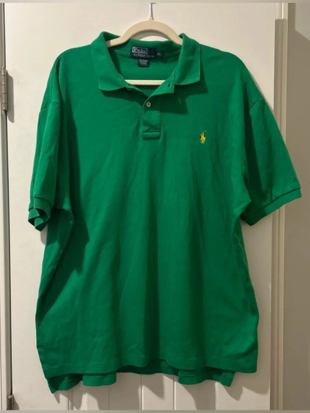 Polo by Ralph Lauren Bright Green Polo with Yellow Pony